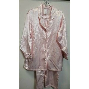 Womens Adonna pink pajamas pants and top size small chico Longsleeve